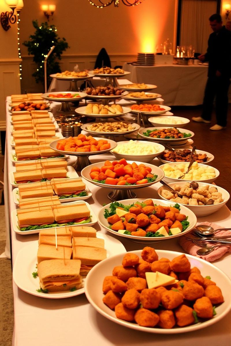 Hot buffet platter from Ireland's Cafe catering